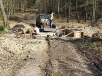 Stavební úpravy lesní cesty Šafář II